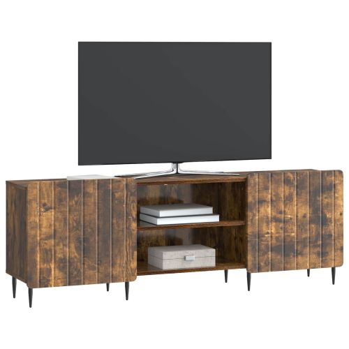 ТВ шкаф Опушен дъб 150 x 31 x 52 см Инженерна дървесина