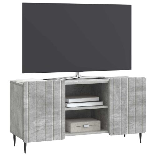 ТВ шкаф Бетонно сиво 102 x 34,5 x 52 см Инженерна дървесина