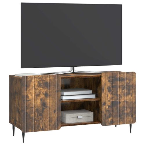 ТВ шкаф Опушен дъб 102 x 34,5 x 52 см Инженерна дървесина