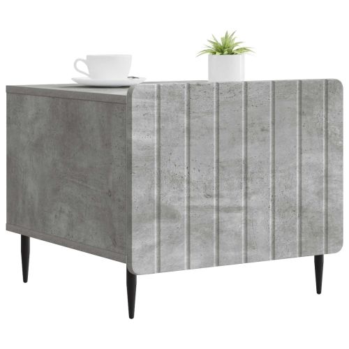 Масичка за кафе с чекмедже Бетонно сиво 49 x 50 x 42 см