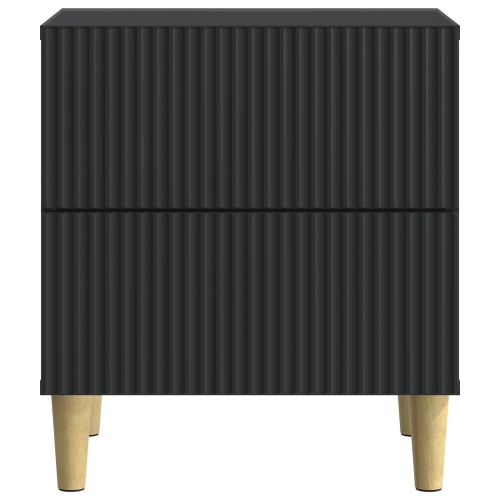 Нощен шкаф Черно 43 x 34,5 x 48 см Инженерна дървесина
