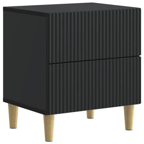 Нощен шкаф 2 pcs Черно 43 x 34,5 x 48 см Инженерна дървесина