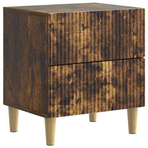 Нощен шкаф Опушен дъб 43 x 34,5 x 48 см Инженерна дървесина