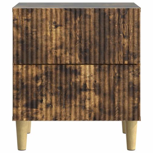 Нощен шкаф Опушен дъб 43 x 34,5 x 48 см Инженерна дървесина