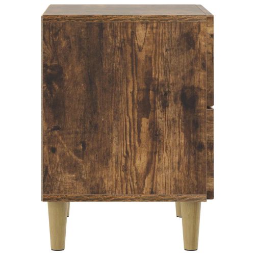 Нощен шкаф Опушен дъб 43 x 34,5 x 48 см Инженерна дървесина