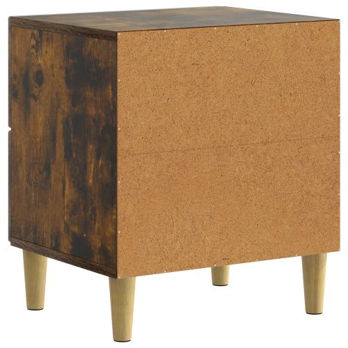 Нощен шкаф Опушен дъб 43 x 34,5 x 48 см Инженерна дървесина