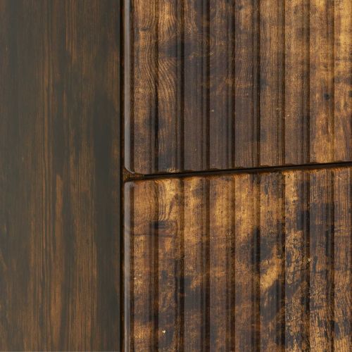 Нощен шкаф Опушен дъб 43 x 34,5 x 48 см Инженерна дървесина