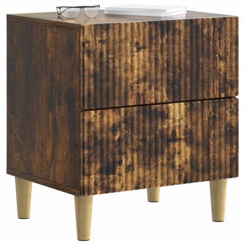 Нощен шкаф с чекмедже 2 pcs Опушен дъб 43 x 34,5 x 48 см