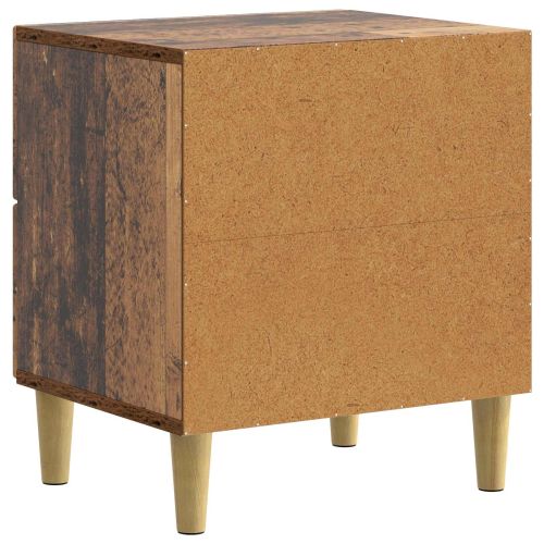 Нощен шкаф с чекмедже 2 pcs Старо дърво 43 x 34,5 x 48 см