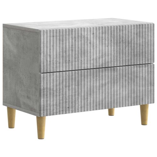 Нощен шкаф Бетонно сиво 62 x 34,5 x 48 см Инженерна дървесина