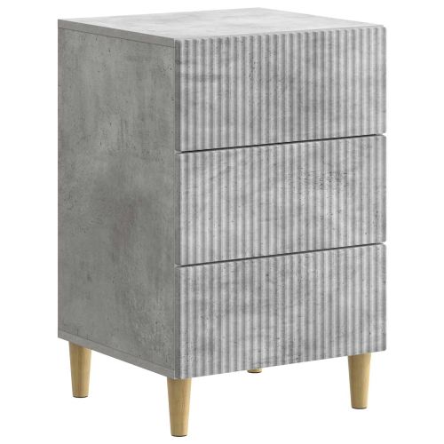Нощен шкаф Бетонно сиво 43 x 41 x 66,5 см Инженерна дървесина