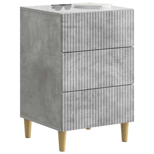 Нощен шкаф Бетонно сиво 43 x 41 x 66,5 см Инженерна дървесина