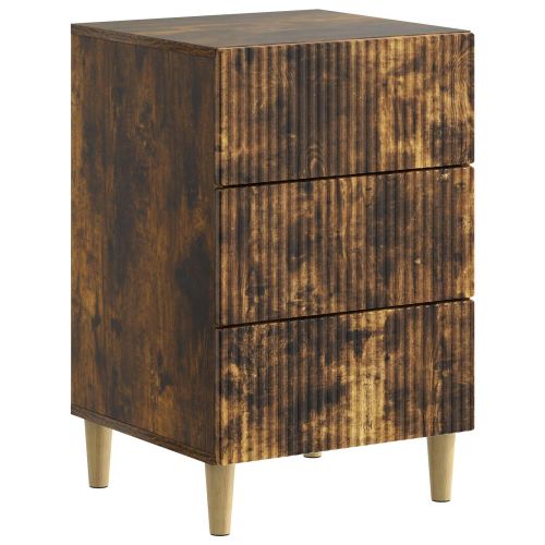 Нощен шкаф Опушен дъб 43 x 41 x 66,5 см Инженерна дървесина