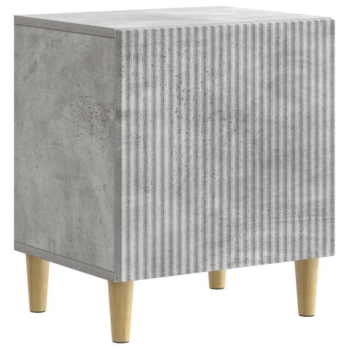 Нощен шкаф Бетонно сиво 43 x 34,5 x 50 см Инженерна дървесина