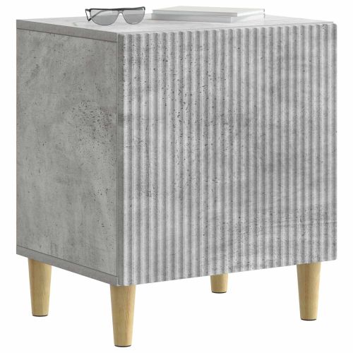Нощен шкаф Бетонно сиво 43 x 34,5 x 50 см Инженерна дървесина