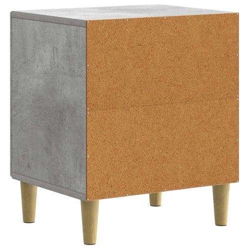 Нощен шкаф Бетонно сиво 43 x 34,5 x 50 см Инженерна дървесина