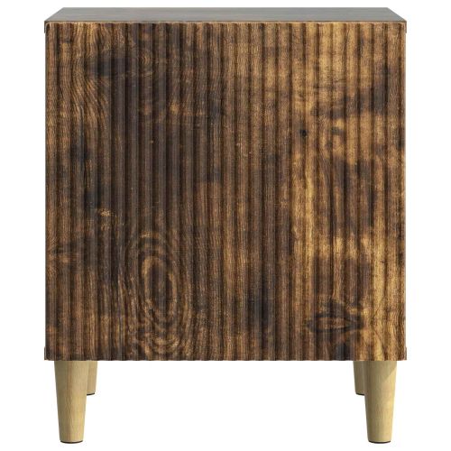Нощен шкаф Опушен дъб 43 x 34,5 x 50 см Инженерна дървесина