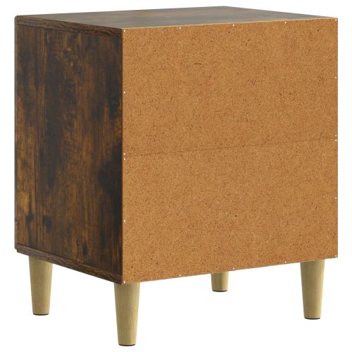 Нощен шкаф 2 pcs Опушен дъб 43 x 34,5 x 50 см