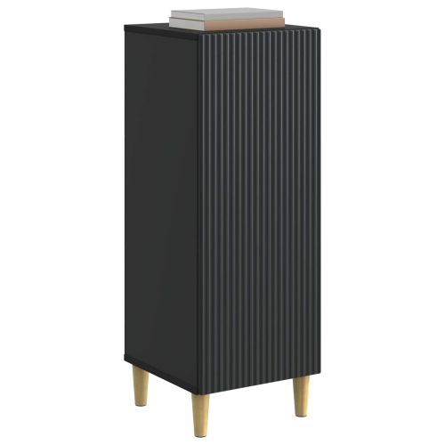 Служебен шкаф Черно 33 x 34,5 x 90 см Инженерна дървесина