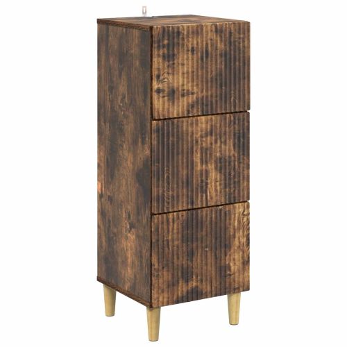 Чекмеджетен шкаф Опушен дъб 33 x 34,5 x 90 см