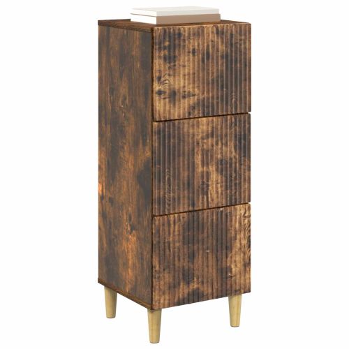 Чекмеджетен шкаф Опушен дъб 33 x 34,5 x 90 см