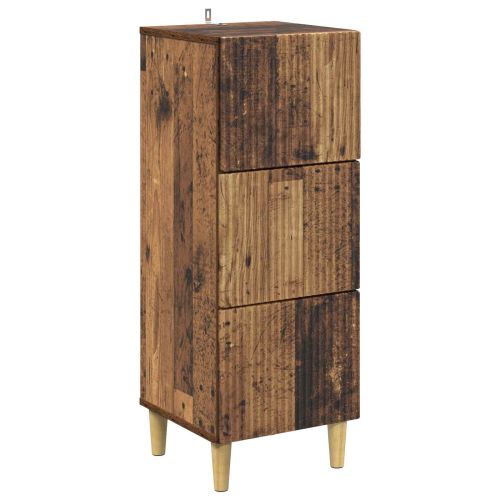 Чекмеджетен шкаф Старо дърво 33 x 34,5 x 90 см