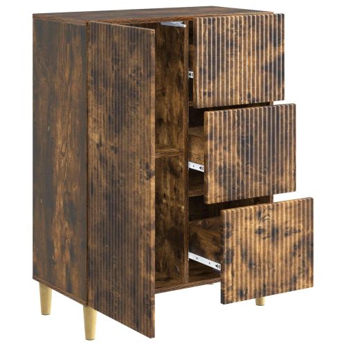 Служебен шкаф Опушен дъб 66 x 34,5 x 90 см Инженерна дървесина