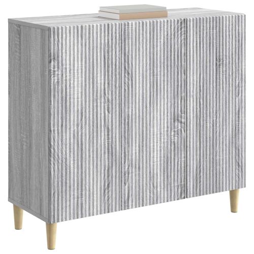 Служебен шкаф Сива сонома 89 x 34,5 x 80 см Инженерна дървесина