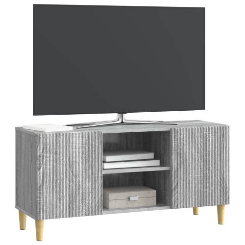 ТВ шкаф Сива сонома 102 x 34,5 x 50 см Инженерна дървесина
