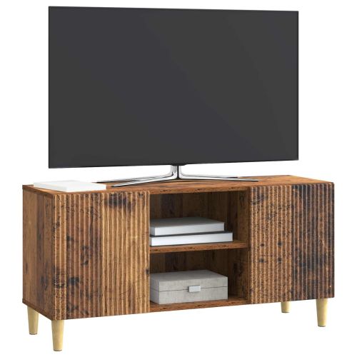 ТВ шкаф Старо дърво 102 x 34,5 x 50 см Инженерна дървесина
