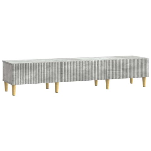 ТВ шкаф Бетонно сиво 147 x 34,5 x 30 см Инженерна дървесина