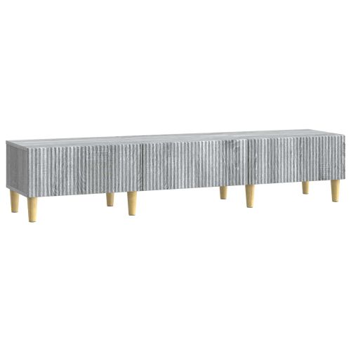 ТВ шкаф Сива сонома 147 x 34,5 x 30 см Инженерна дървесина