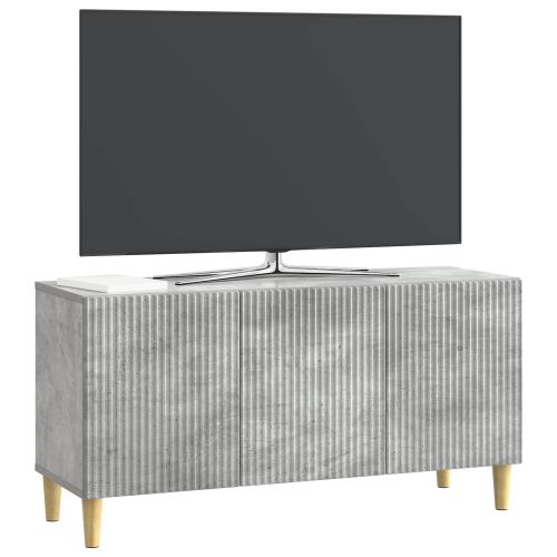 ТВ шкаф Бетонно сиво 99 x 34,5 x 50 см Инженерна дървесина