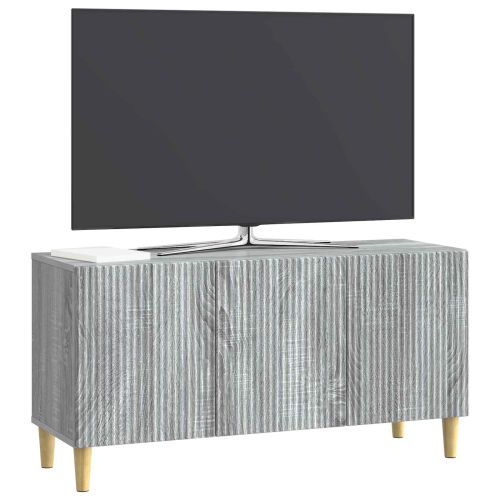 ТВ шкаф Сива сонома 99 x 34,5 x 50 см Инженерна дървесина