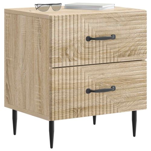 Нощен шкаф с чекмедже 2 pcs Дъб сонома 43 x 34,5 x 47,5 см