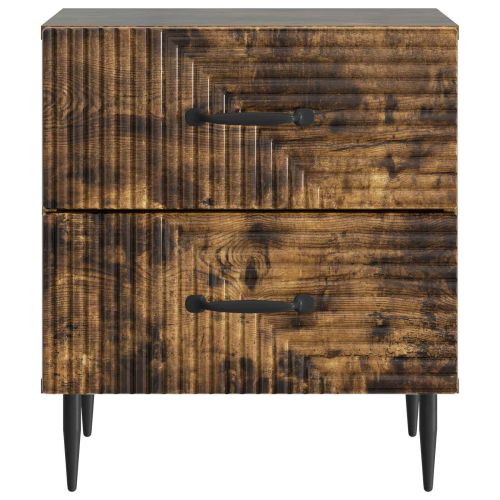 Нощен шкаф 2 бр. Опушен дъб 43 x 34,5 x 47,5 см