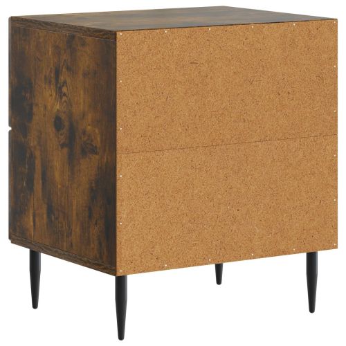 Нощен шкаф 2 бр. Опушен дъб 43 x 34,5 x 47,5 см