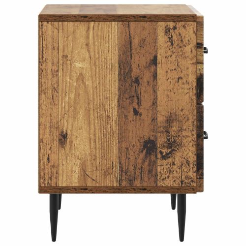 Нощен шкаф с чекмедже 2 pcs Старо дърво 43 x 34,5 x 47,5 см
