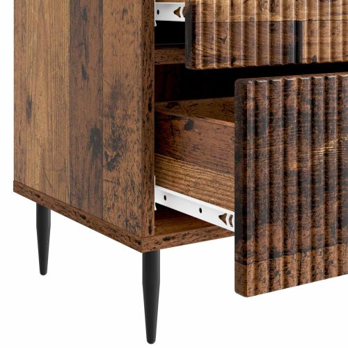 Нощен шкаф с чекмедже 2 pcs Старо дърво 43 x 34,5 x 47,5 см