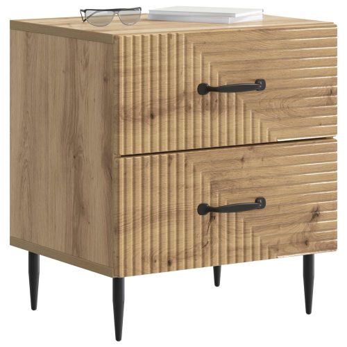 Нощен шкаф с чекмедже 2 pcs Дъб артизан 43 x 34,5 x 47,5 см