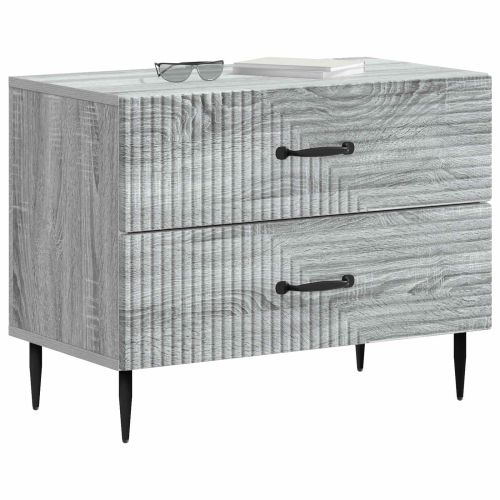 Нощен шкаф Сива сонома 62 x 34,5 x 47,5 см Инженерна дървесина