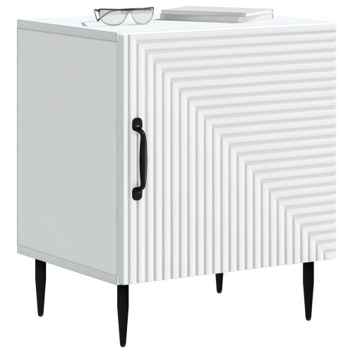 Нощен шкаф 2 pcs Бяло 43 x 34,5 x 50 см Инженерна дървесина