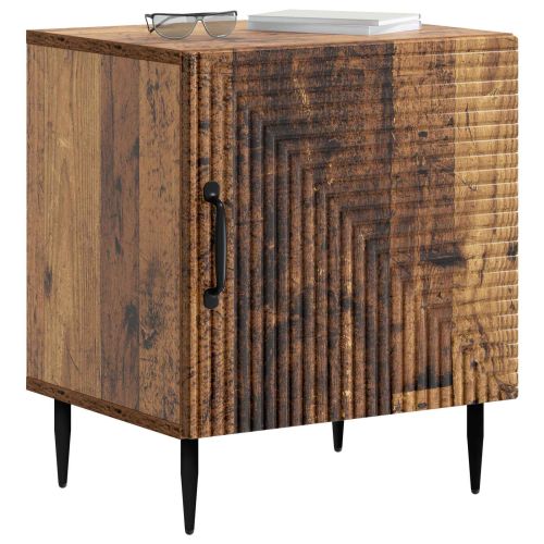 Нощен шкаф 2 pcs Старо дърво 43 x 34,5 x 50 см