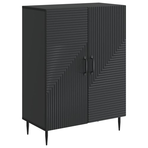 Служебен шкаф Черно 66 x 34,5 x 89,5 см Инженерна дървесина
