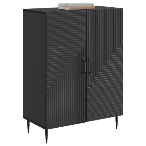 Служебен шкаф Черно 66 x 34,5 x 89,5 см Инженерна дървесина
