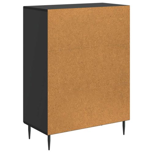 Служебен шкаф Черно 66 x 34,5 x 89,5 см Инженерна дървесина