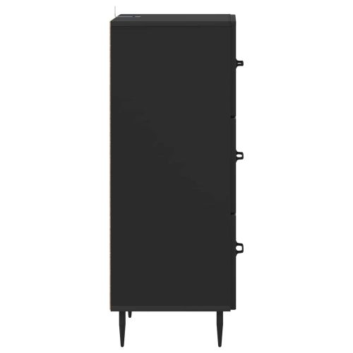 Чекмеджетен шкаф Черно 33 x 34,5 x 89,5 см Инженерна дървесина