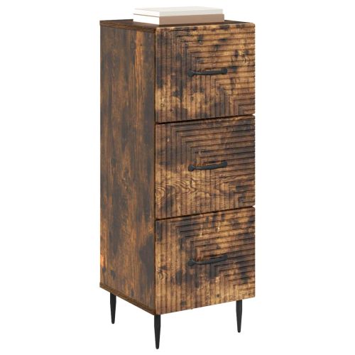 Чекмеджетен шкаф Опушен дъб 33 x 34,5 x 89,5 см