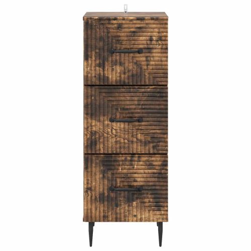 Чекмеджетен шкаф Опушен дъб 33 x 34,5 x 89,5 см