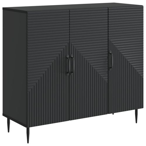 Служебен шкаф Черно 89 x 34,5 x 80 см Инженерна дървесина